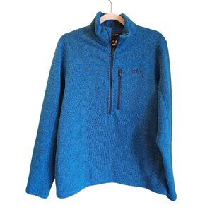 Stio Jacket Men's Medium Blue Wilcox Fleece Half 1/2 Zip Pocket